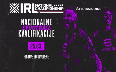 PRIJAVITE SE ZA NACIONALNE EFOOTBALL KVALIFIKACIJE ZA SVETSKI IESF ŠAMPIONAT 2023. GODINE KOJI ĆE SE ODRŽATI U RUMUNIJI!
