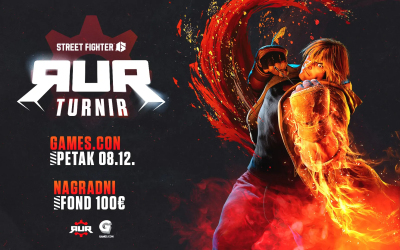 RUR organizuje Street Fighter 6 turnir na Games.con festivalu – Takmičite se za nagradni fond od 100€ i gejmersku opremu!